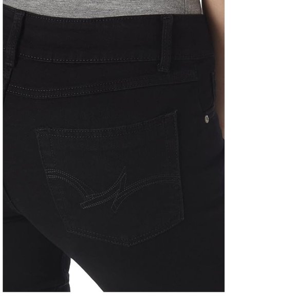 Classic Wrangler Black Mid-Rise Bootcut Denim / Jean - 09MWZBK -  34X32 - Picture 4 of 13